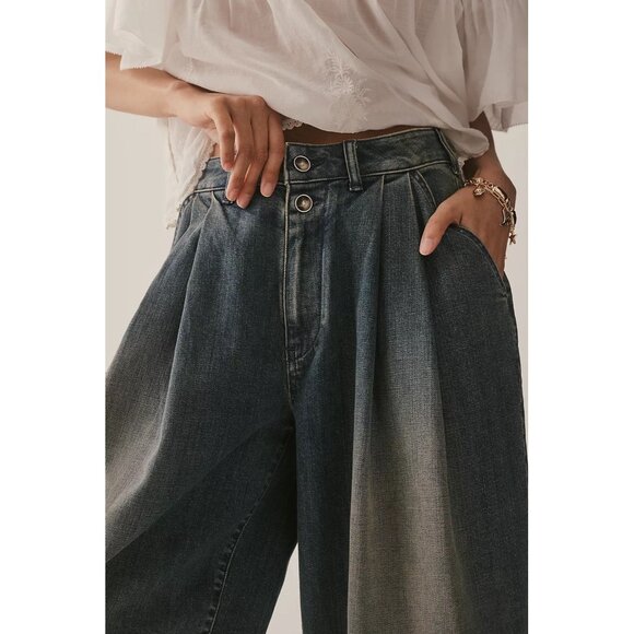 NWT Size 27 - Anthropologie Pilcro Pleated High-Rise Balloon-Leg (NWT US$ 148) - Picture 4 of 16